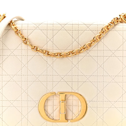 Christian Dior Grained Calfskin Cannage Large Caro Bag Latte 8 of 12