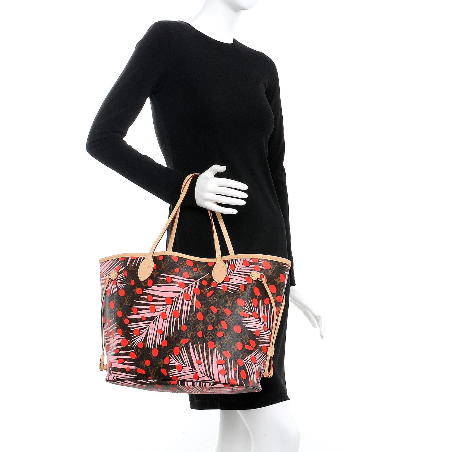 Louis Vuitton Monogram Jungle Dots Neo Neverfull MM Sugar Pink Poppy 2 of 7