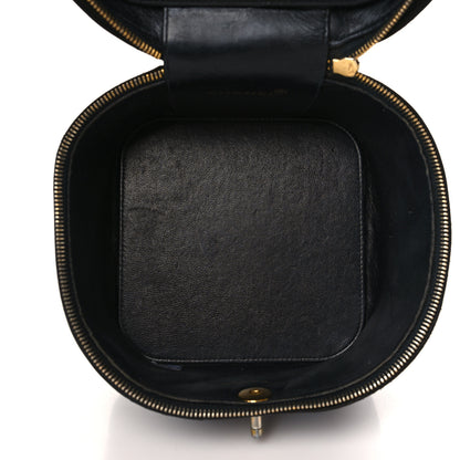Chanel Patent Quilted Vanity Cosmetic Case Black 4 of 14