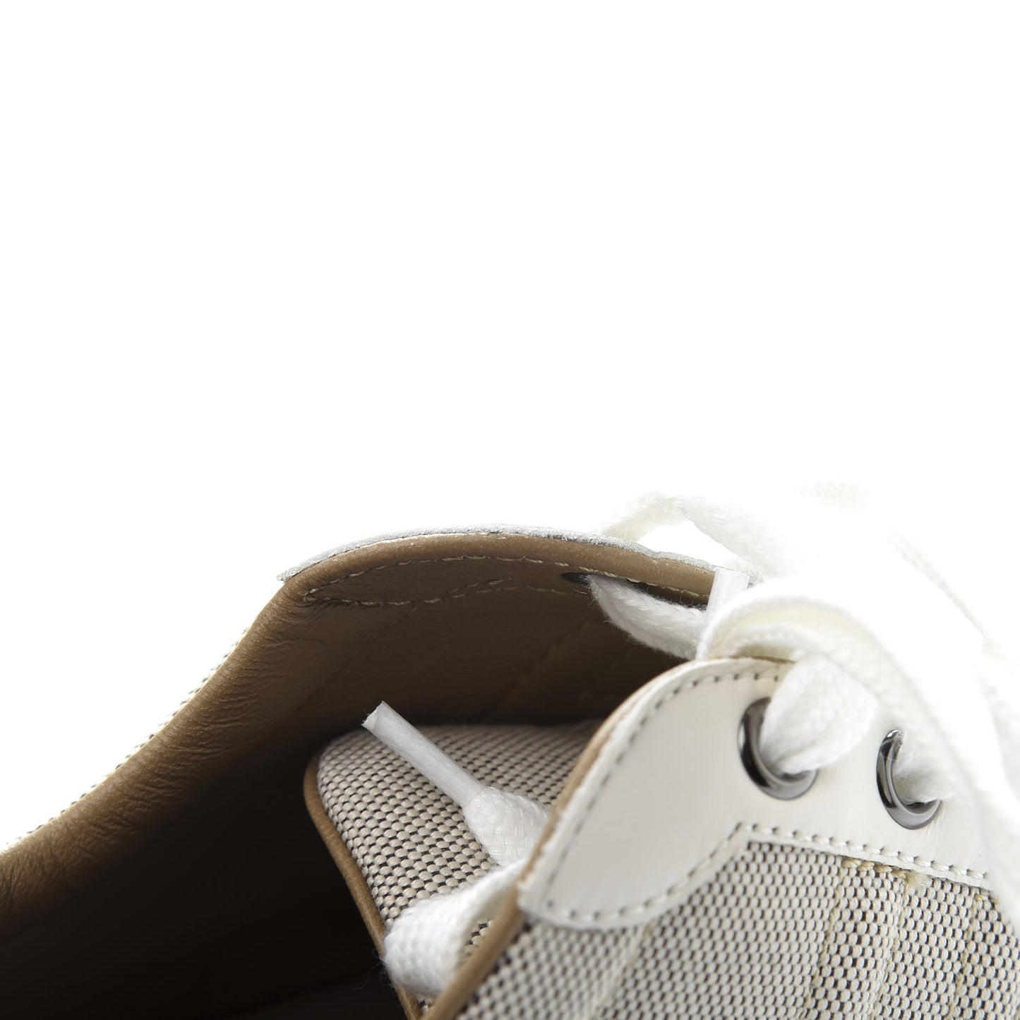 Canvas Calfskin Womens Voltage Sneakers 37 Prunoir White