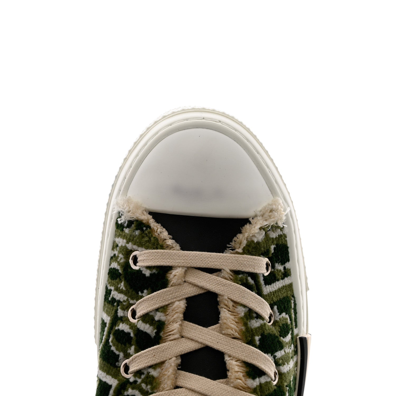 Christian Dior Tapestry Oblique Mens B23 High Top Sneakers 42 Olive 9 of 10
