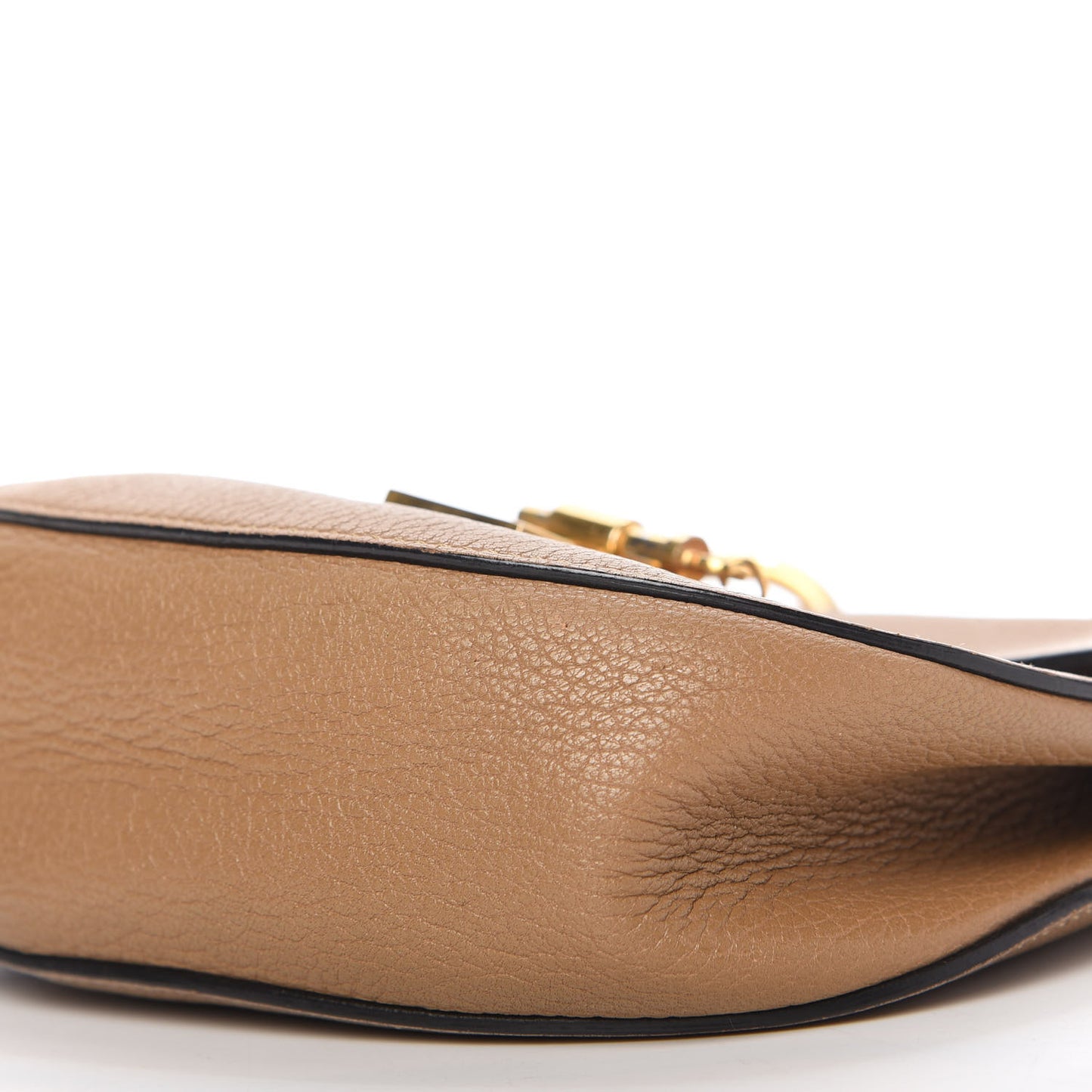 Grained Lambskin Mini Drew Shoulder Bag Nut