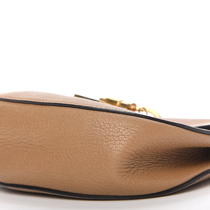 Chloe Grained Lambskin Mini Drew Shoulder Bag Nut 7 of 9