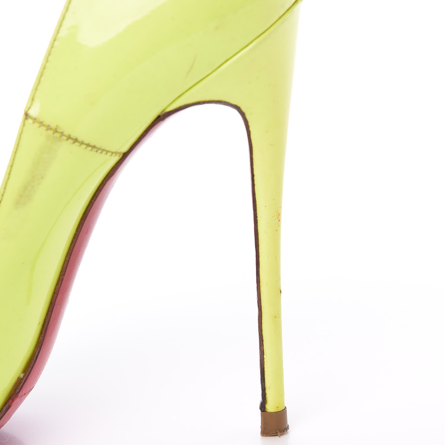 Christian Louboutin Patent So Kate 120 Pumps 38 Neon Yellow 20 of 27