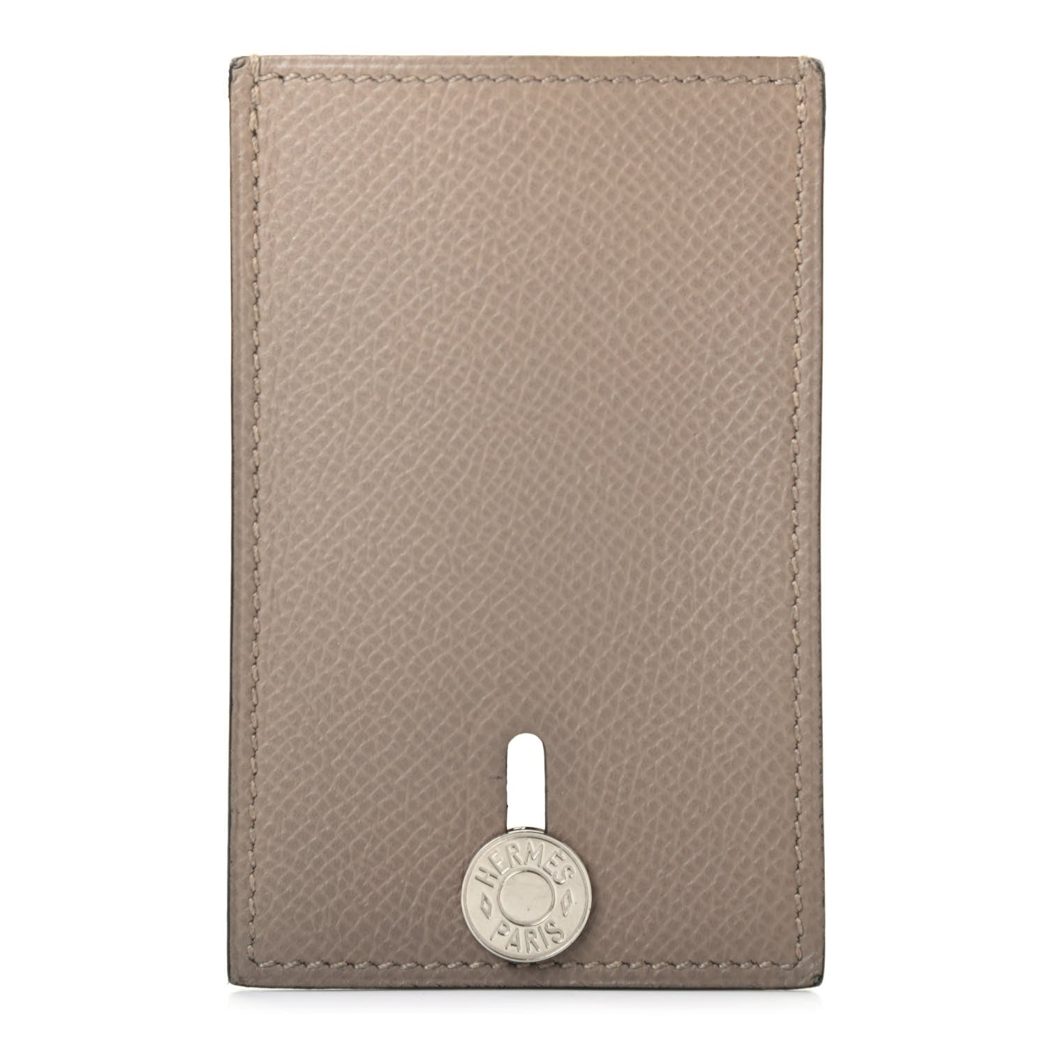 Hermes Epsom Diabolo Card Holder Case Gris Asphalt 1 of 7