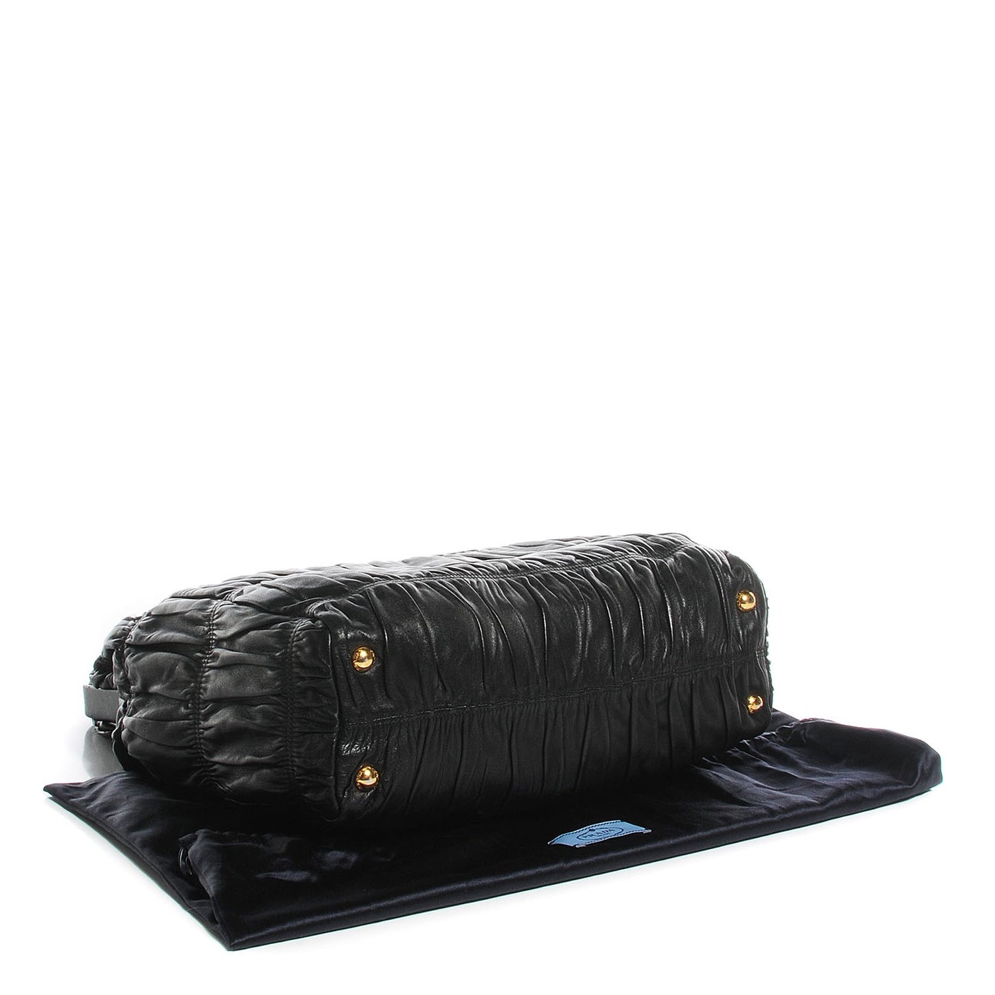 Nappa Dressy Gaufre Framed Tote Black
