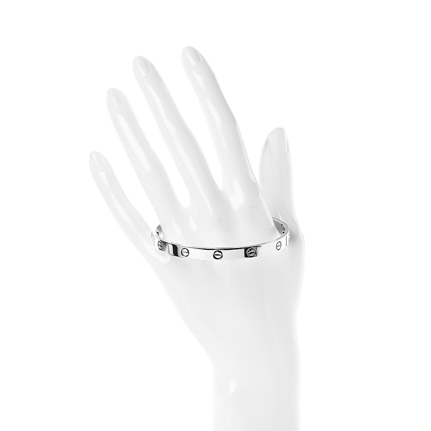 18K White Gold LOVE Bracelet 19