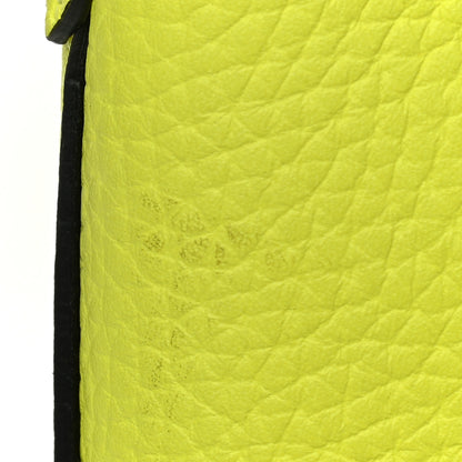 Burberry Grainy Calfskin Remington Tote Neon Yellow 10 of 14