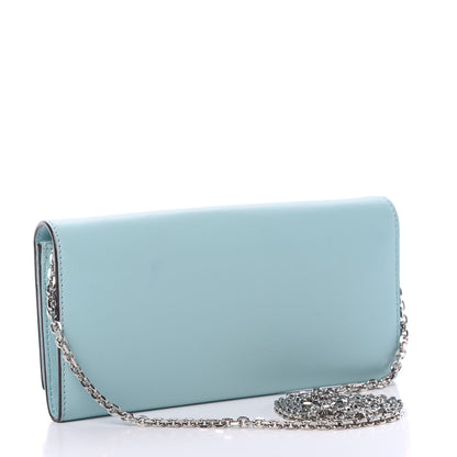 Fendi Vitello Century Lucido Hypnoteyes Studded Continental Wallet on Chain Turchese Pallido White Multicolor 2 of 11