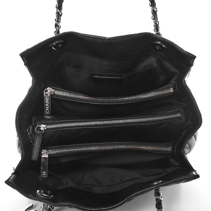 Chanel Calfskin Quilted Small Chic and Soft Shopping Tote Black 5 of 14