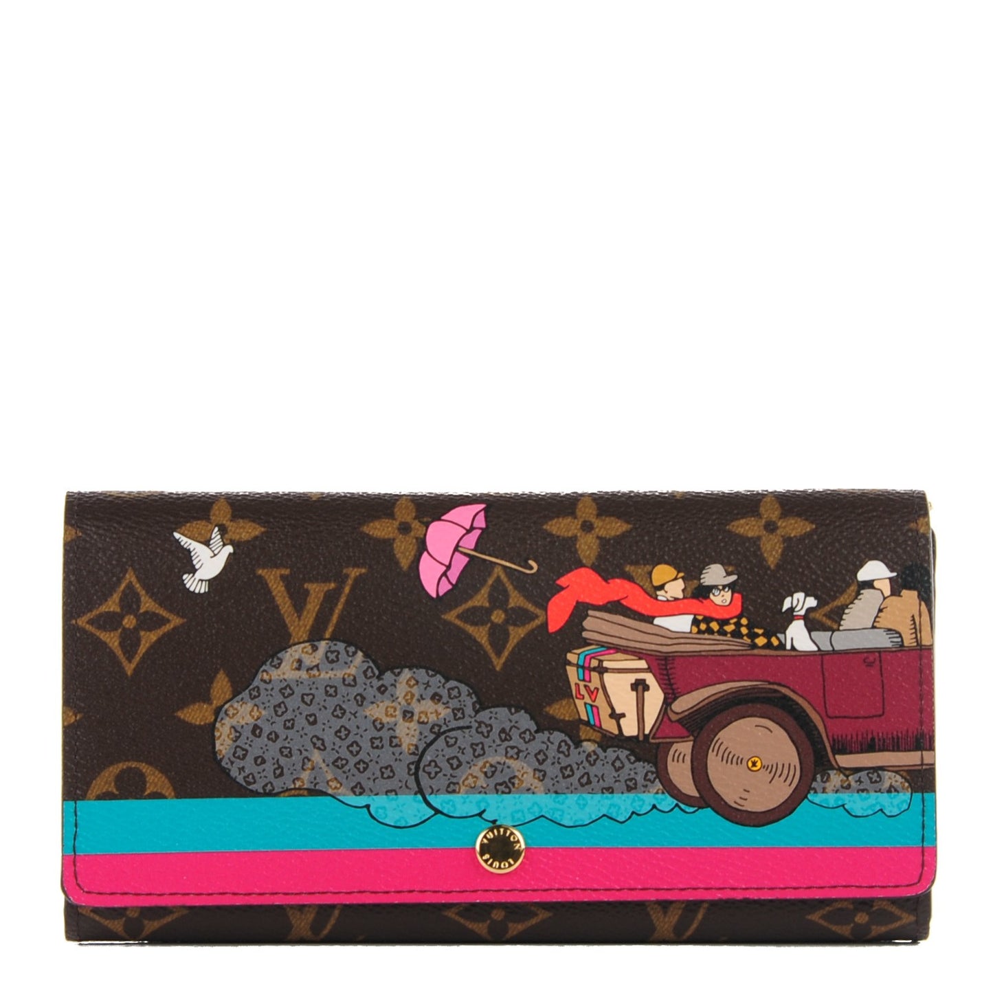 Monogram 2015 Christmas Animation Sarah Wallet Hibiscus