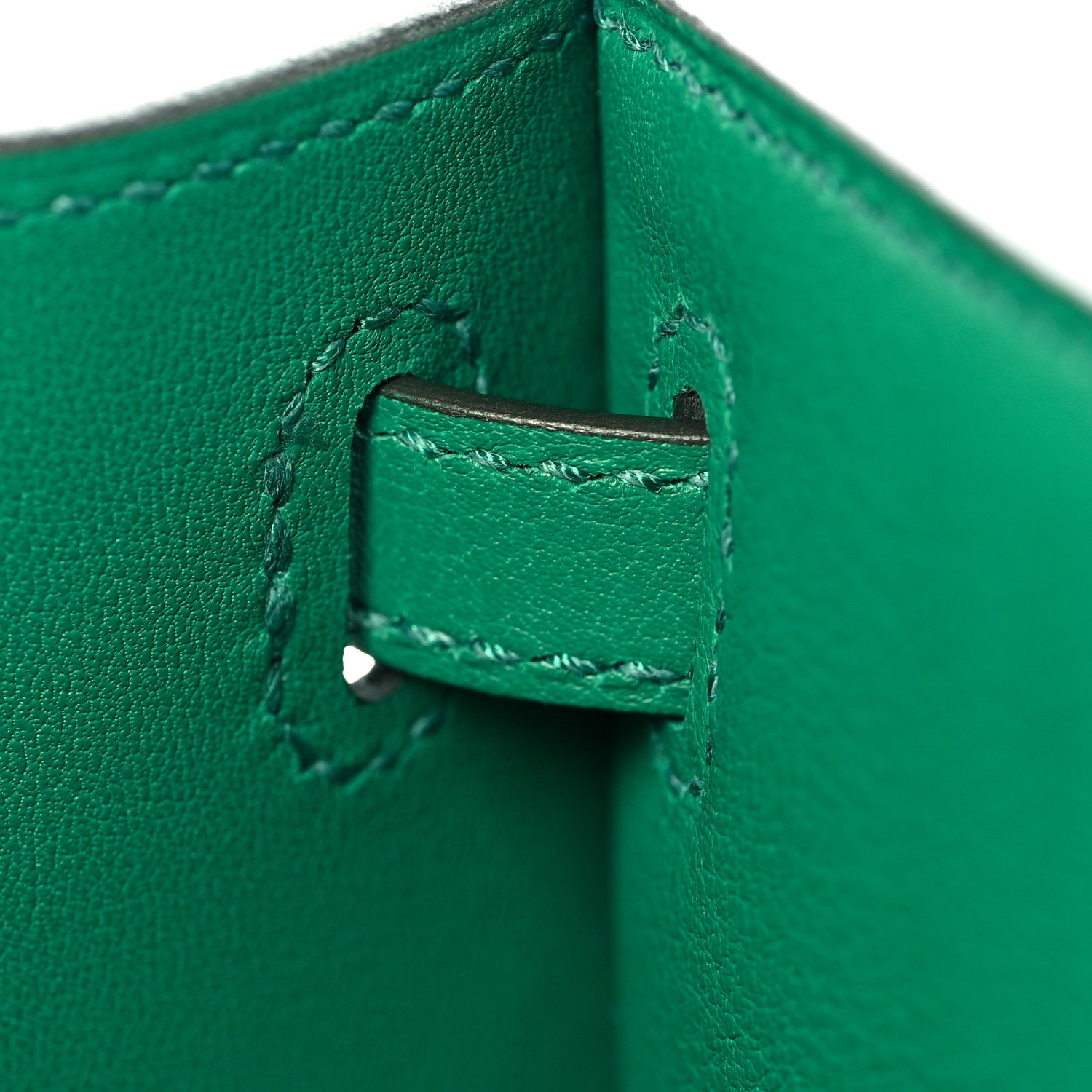 Hermes Swift Kelly Pochette Clutch Vert Vertigo 16 of 28