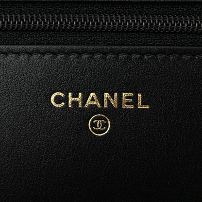 Chanel Caviar Quilted Pocket Clutch With Chain WOC Black 6 of 12