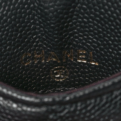 Chanel Caviar Quilted Card Holder On Chain Black 6 of 8
