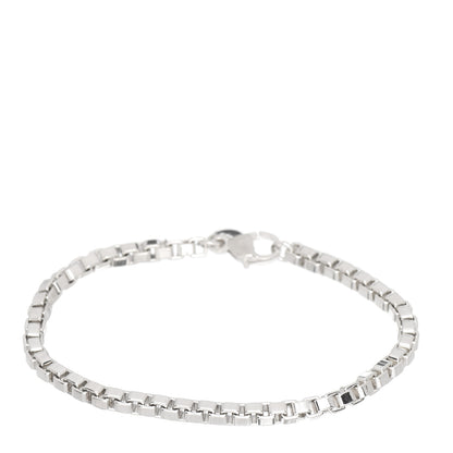 Tiffany Sterling Silver 4mm Venetian Link Bracelet 1 of 4
