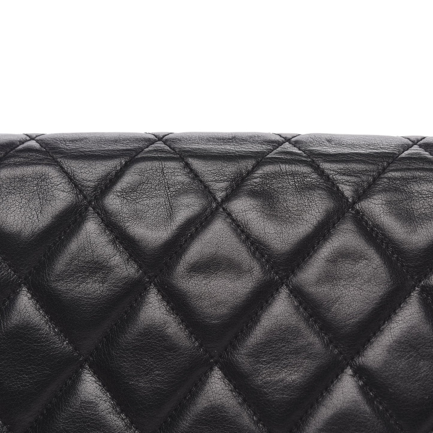 Lambskin Quilted Small Single Flap Black