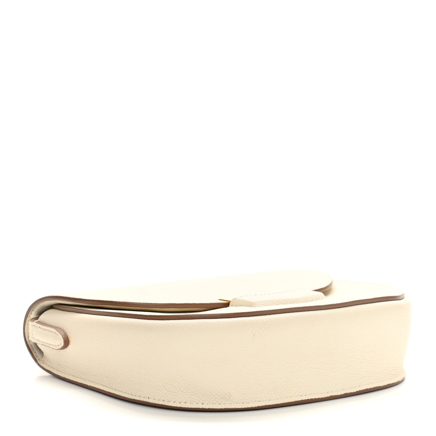 Grained Calfskin Small Trotteur White
