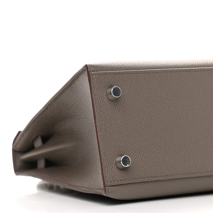 Hermes Epsom Kelly Sellier 25 Etain 8 of 10
