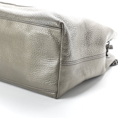 Gucci Metallic Pebbled Calfskin Medium Soho Chain Shoulder Bag Sasso 6 of 9