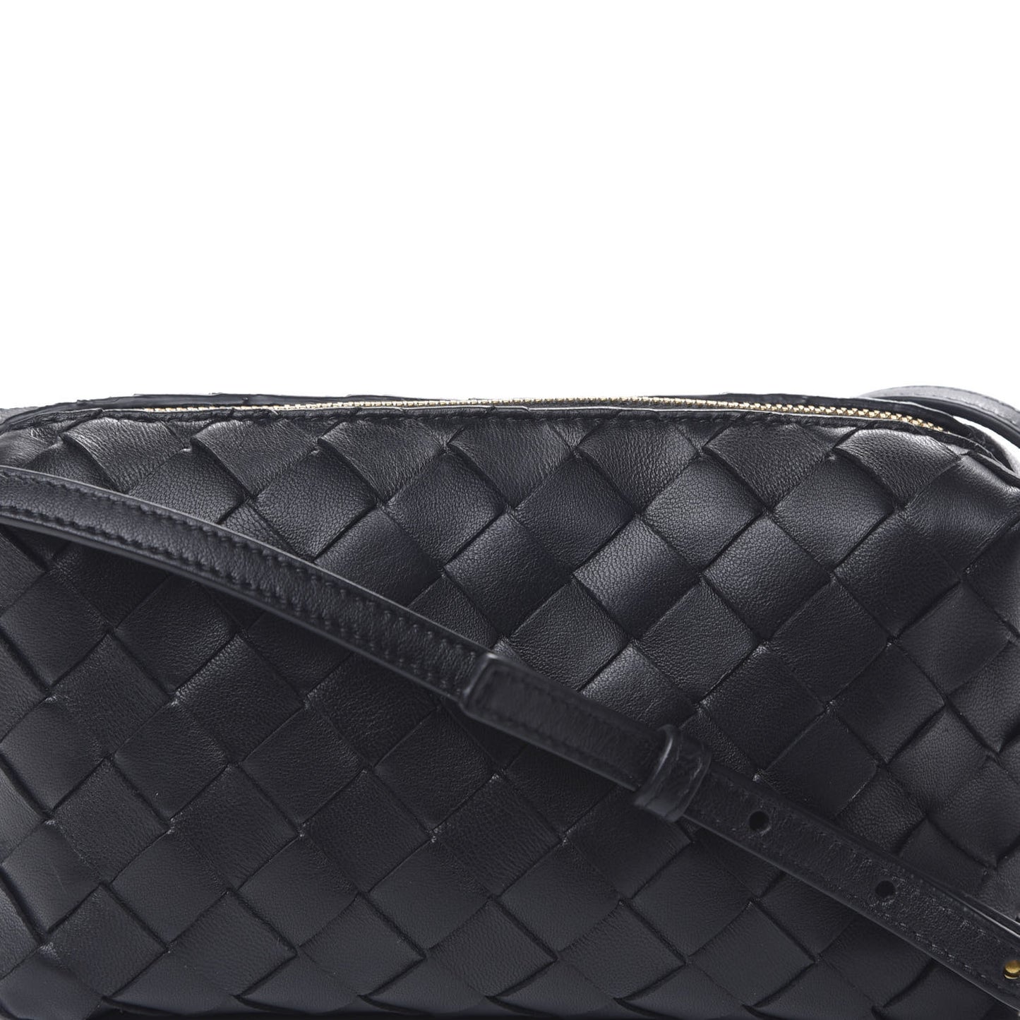 Nappa Intrecciato Mini Crossbody Black