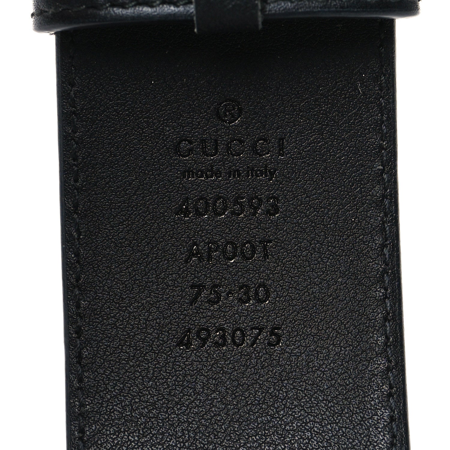 Gucci Calfskin Double G 40mm Belt 75 30 Black 5 of 7