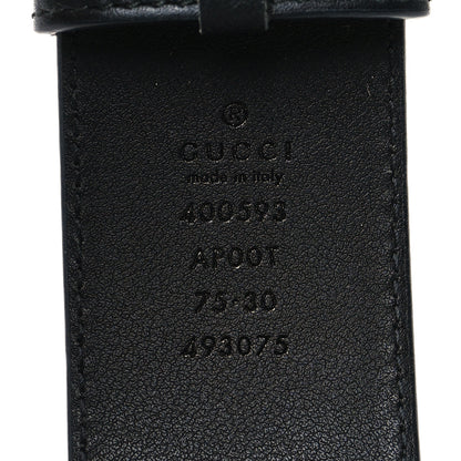 Gucci Calfskin Double G 40mm Belt 75 30 Black 5 of 7