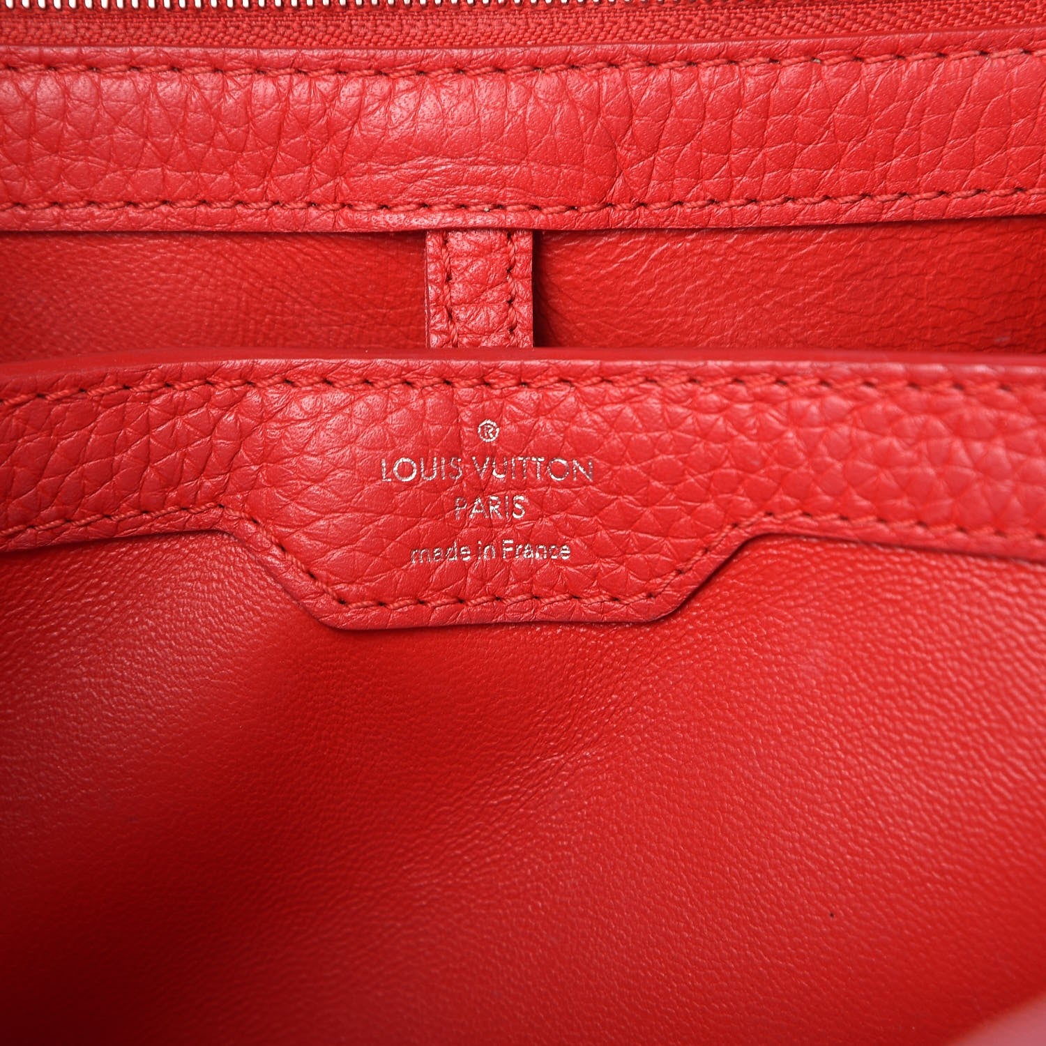 Louis Vuitton Taurillon Python Capucines PM Rubis 7 of 12