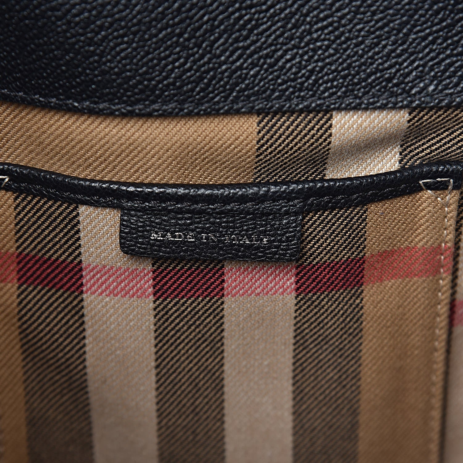 Burberry Soft Grain Calfskin Medium Buckle Tote Black 7 of 11