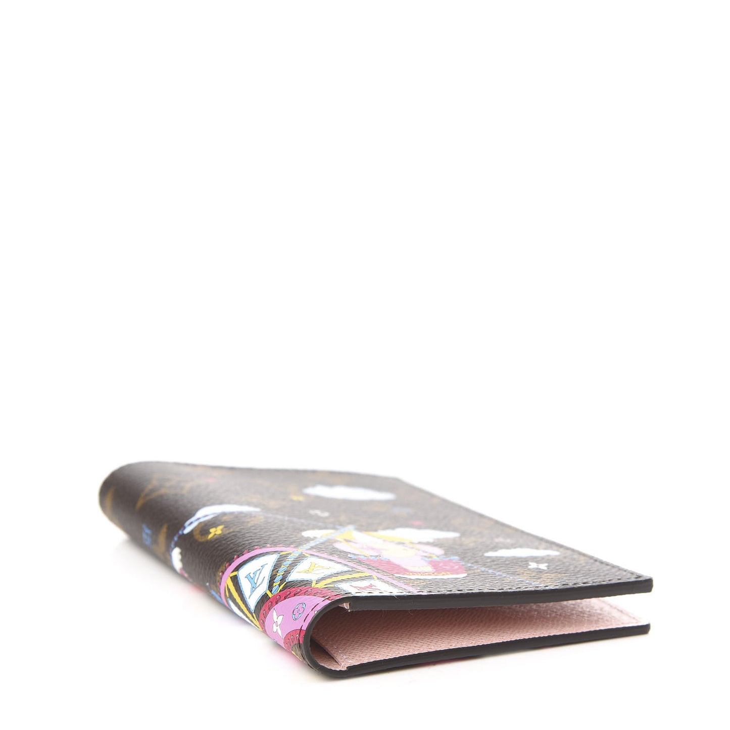 Monogram 2020 Christmas Animation Big Wheel Passport Cover Rose Ballerine