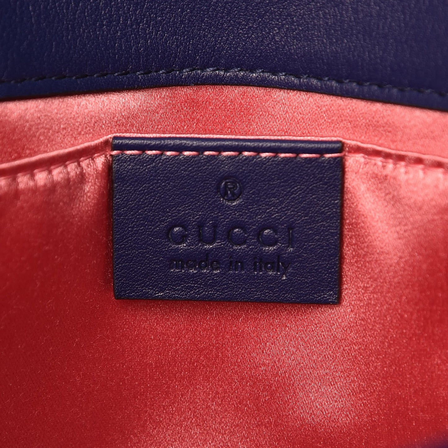 Velvet Matelasse Mini GG Marmont Shoulder Bag Cobalt Blue