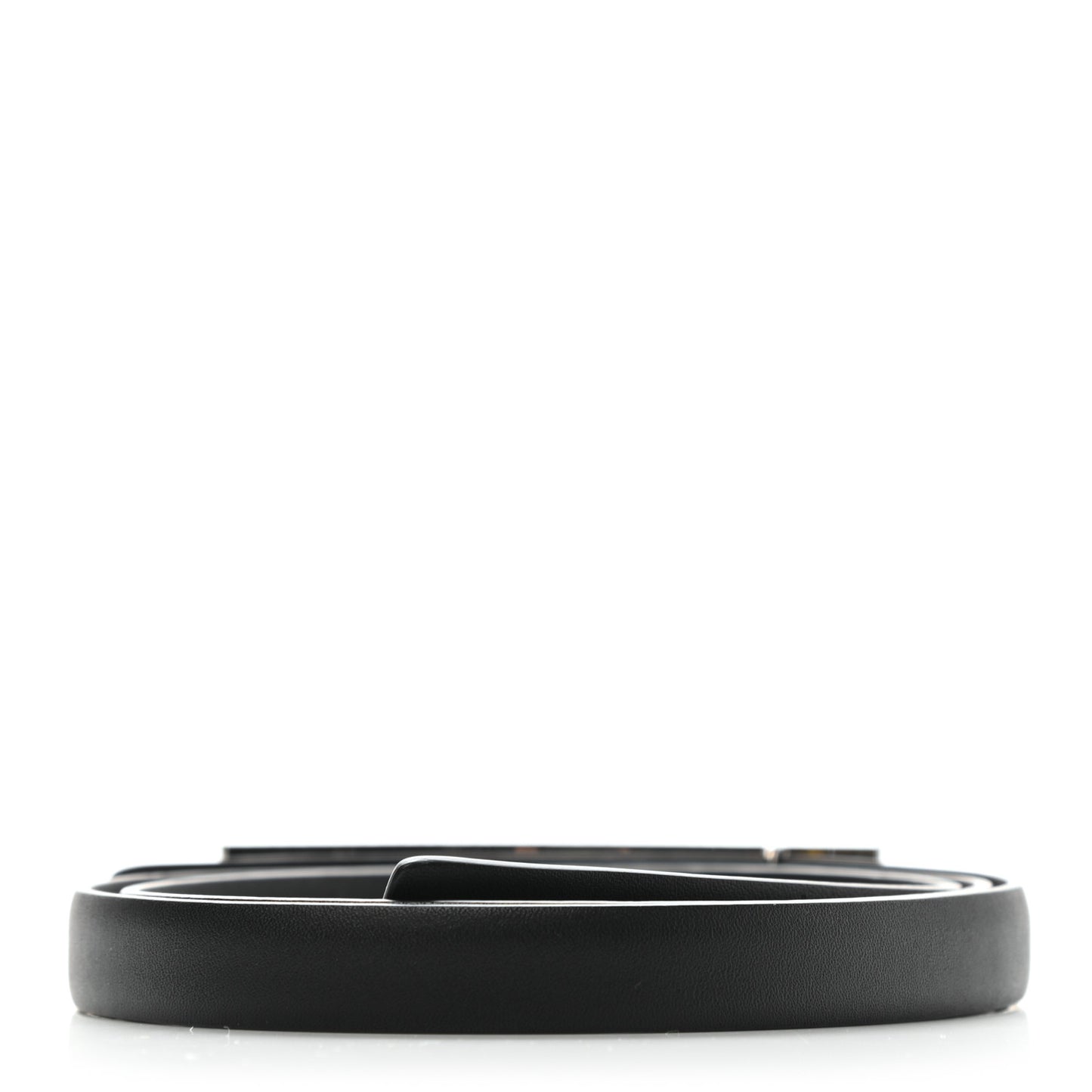 Calfskin Crystal Logo Belt 85 34 Black