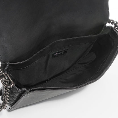 Chanel Calfskin Large Boy Reverso Flap Black 5 of 8