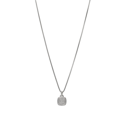 David Yurman Sterling Silver 14K Yellow Gold Diamond 11mm Albion Pendant Necklace 1 of 4