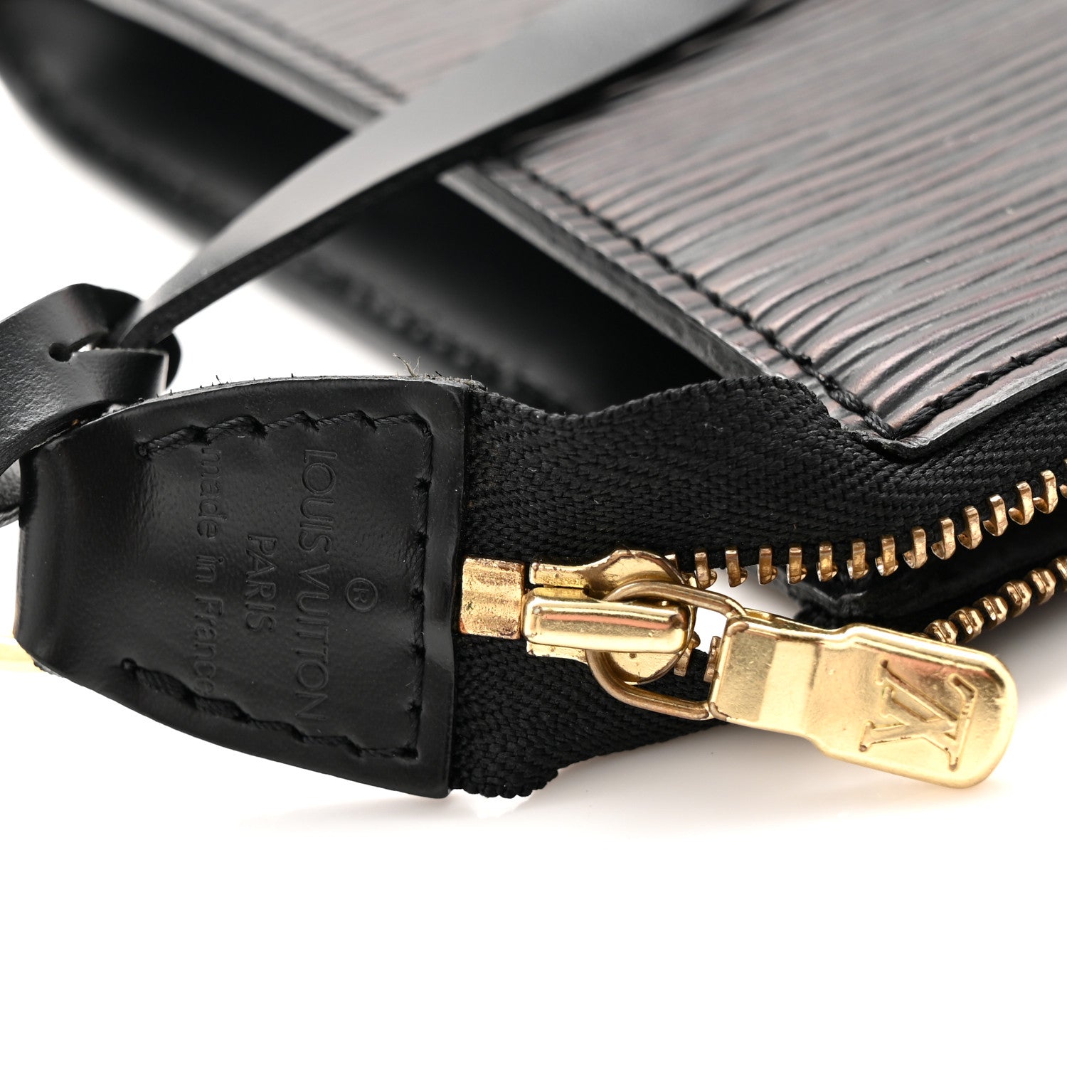 Louis Vuitton Epi Pochette Accessories 24 Black 6 of 10