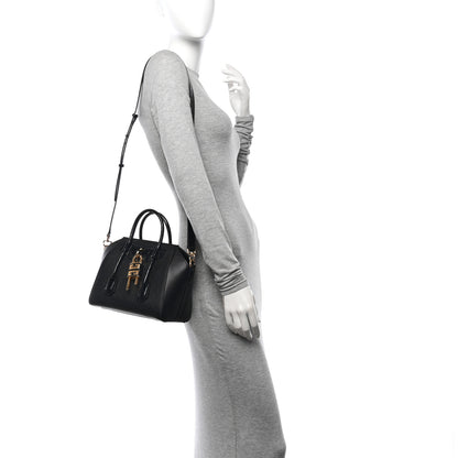 Givenchy Grained Calfskin Mini Lock Antigona Shoulder Bag Black 2 of 10