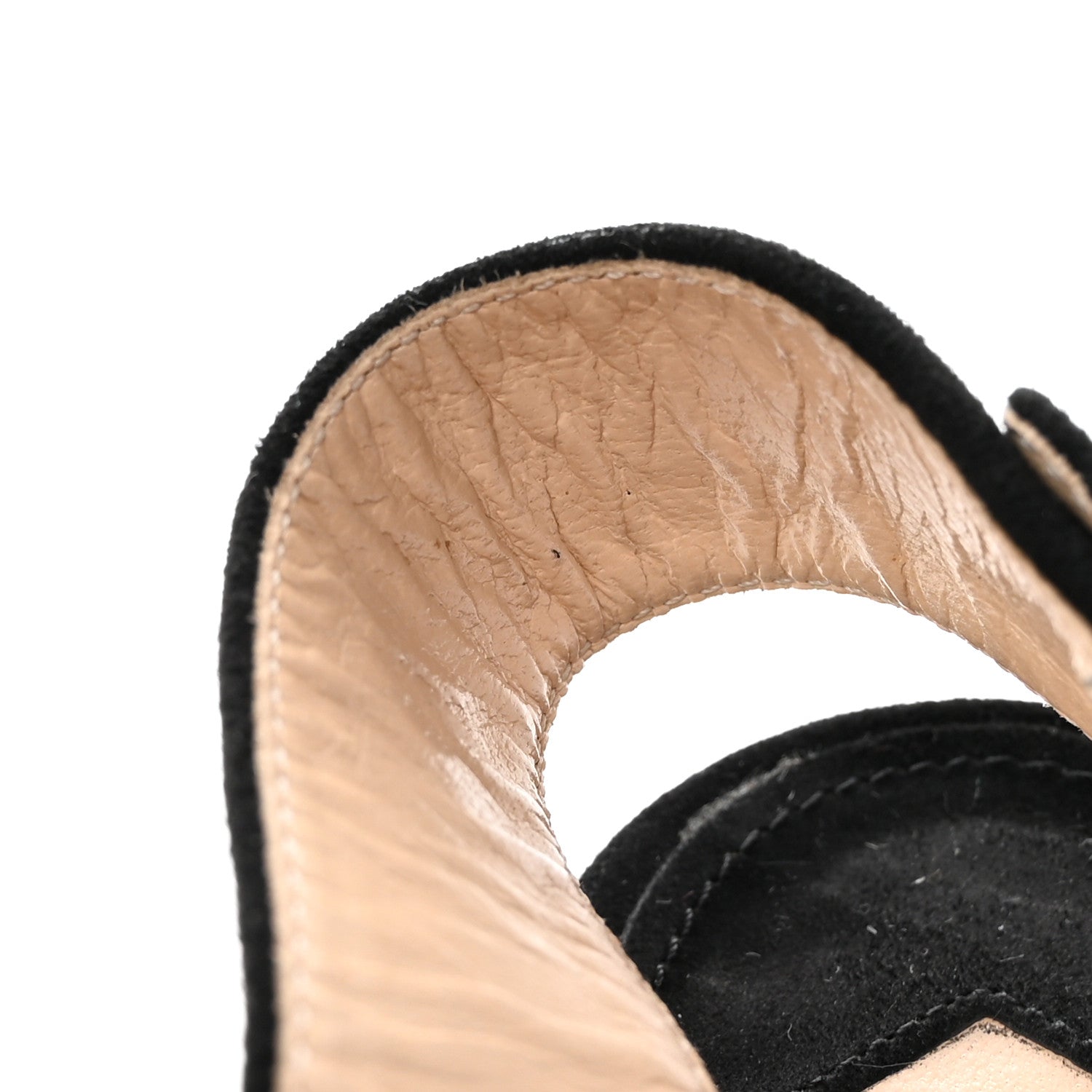 Prada Suede Platform Sandals 38 Black 11 of 15