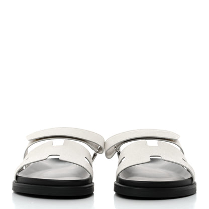 Hermes Epsom Mens Chypre Sandals 43 White 2 of 9