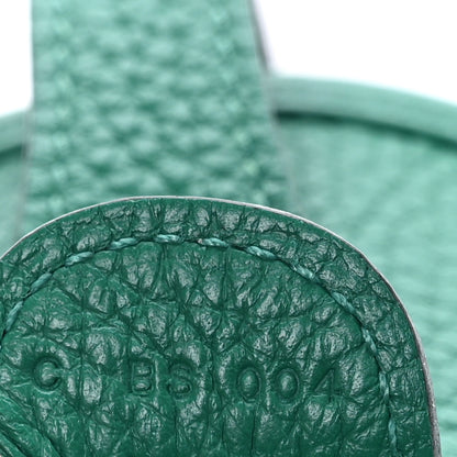 Hermes Taurillon Clemence Evelyne III PM Vert Vertigo 7 of 12