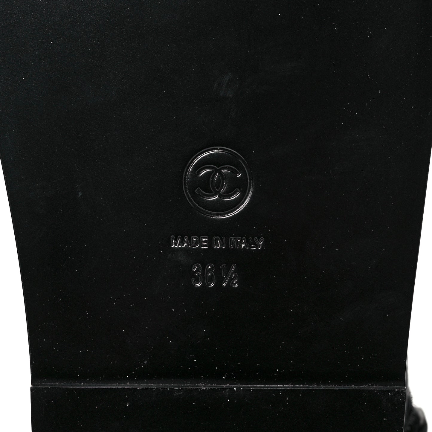 Grained Calfskin Velcro Dad Sandals 36.5 Black