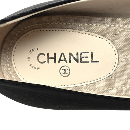 Chanel Grosgrain Crystal Bow Pumps 36.5 Black 8 of 8