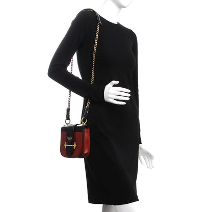 Prada City Calf Saffiano Pionniere Bag Cotto Black 2 of 11