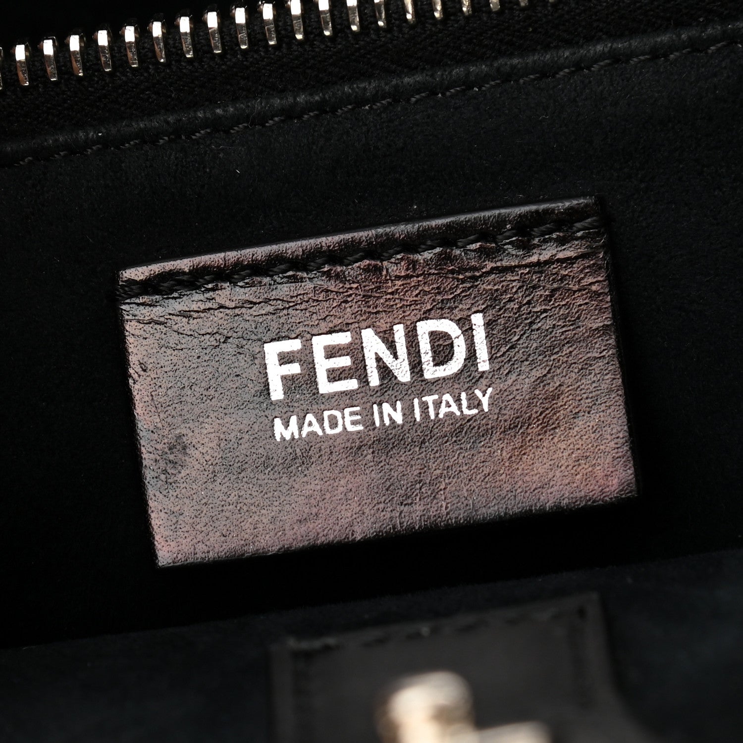 Fendi Calf Hair Cow Print Regular 2Jours Tote Grey Black 5 of 13