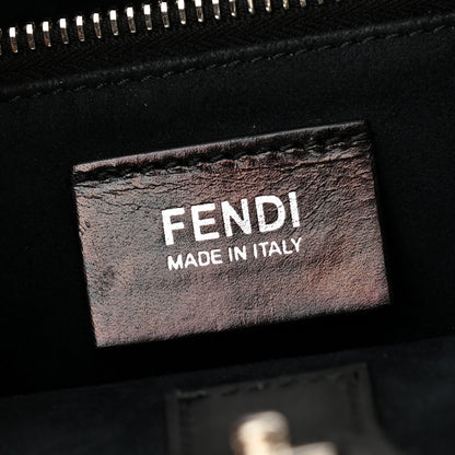 Fendi Calf Hair Cow Print Regular 2Jours Tote Grey Black 5 of 13