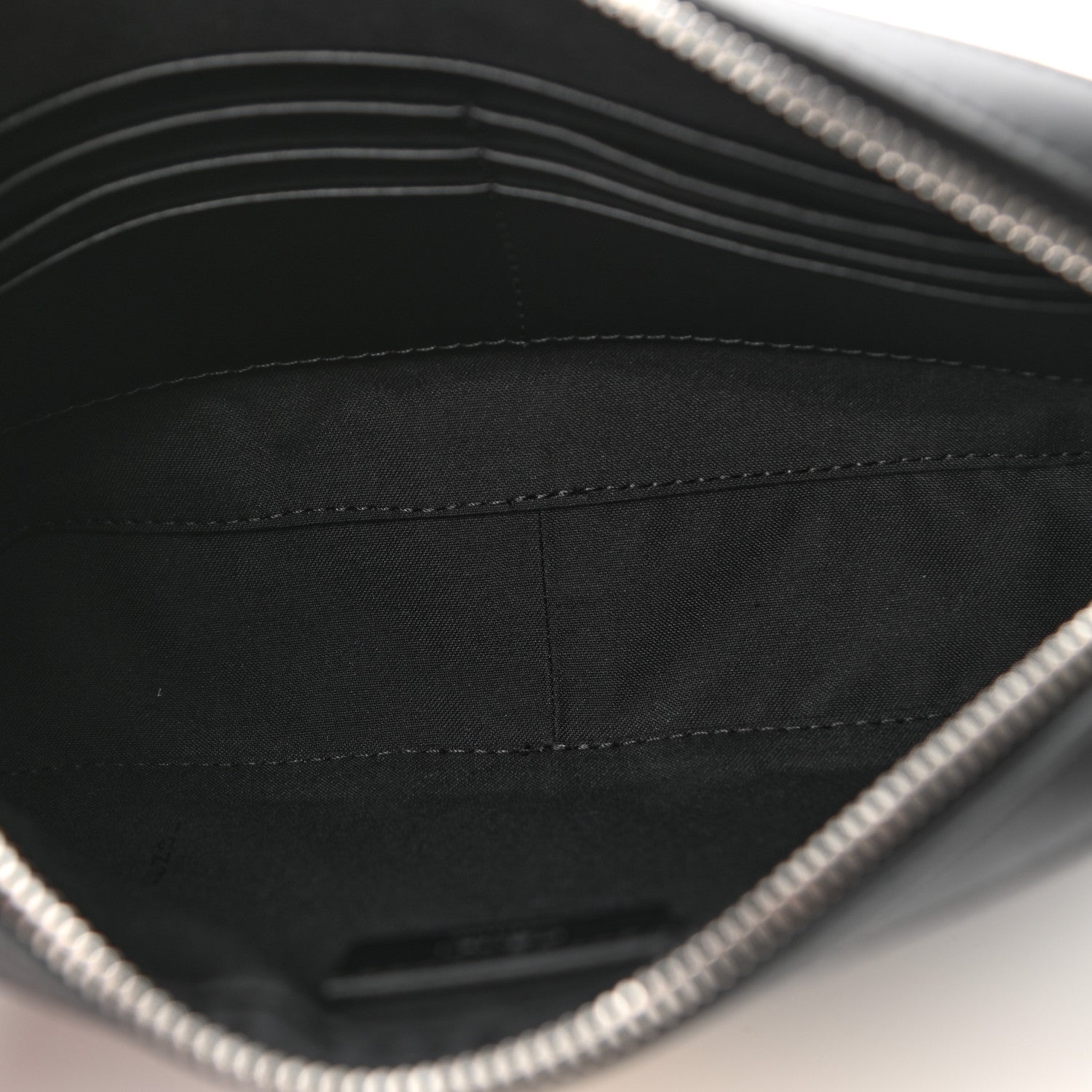Fendi Glazed Fabric Vitello Liberty FF 1974 Diagonal Medium Camera Case Black Sunflower 6 of 11