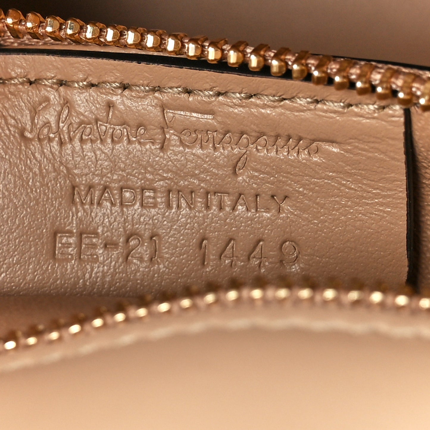 Calfskin Gancini Flap Bag Cashew