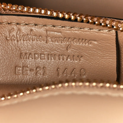 Salvatore Ferragamo Calfskin Gancini Flap Bag Cashew 7 of 10
