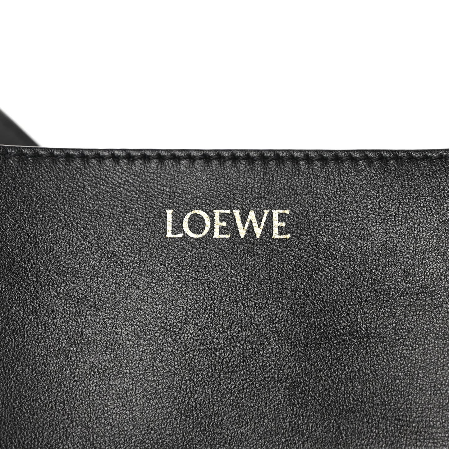 Shiny Calfskin Medium Puzzle Fold Tote Black