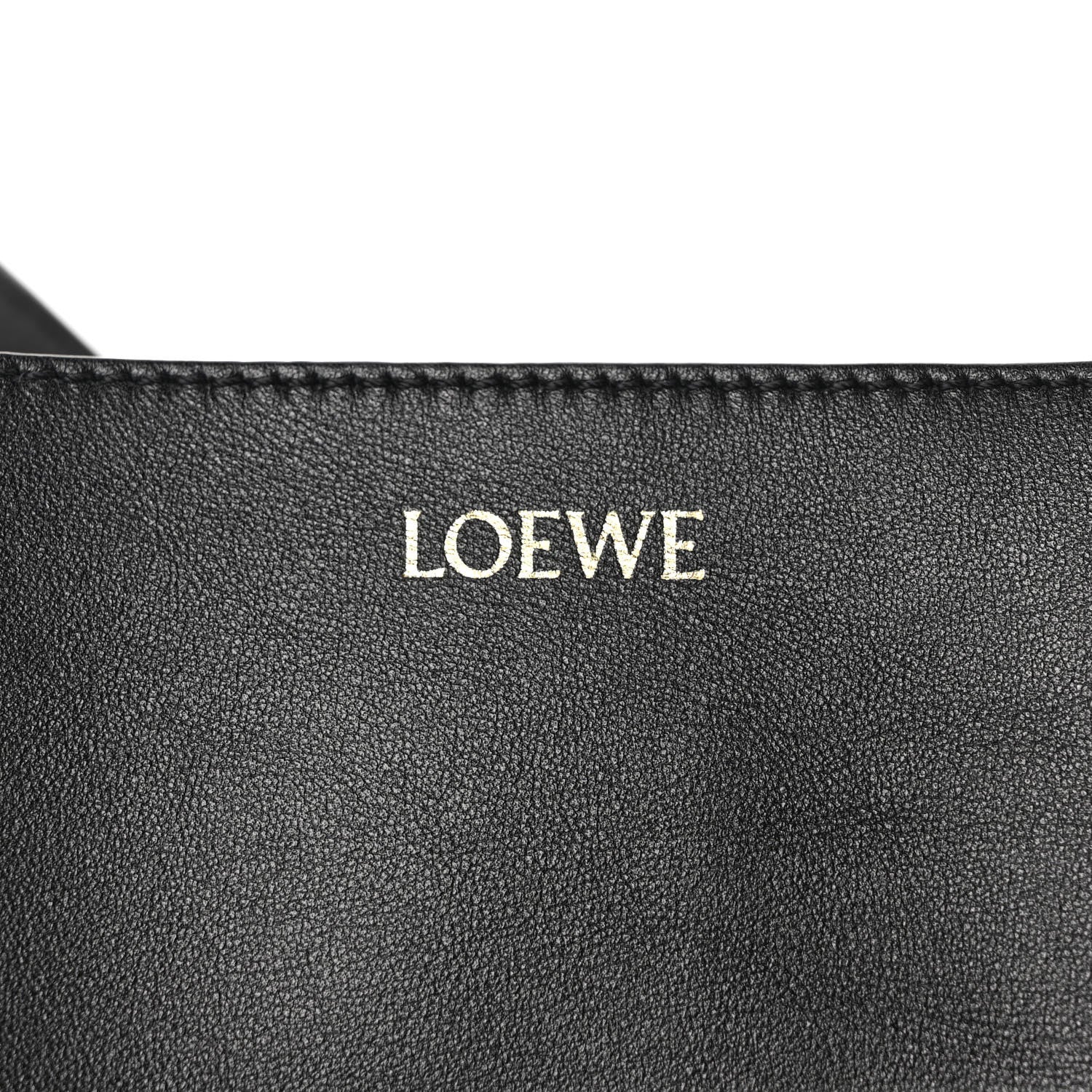 Loewe Shiny Calfskin Medium Puzzle Fold Tote Black 6 of 11