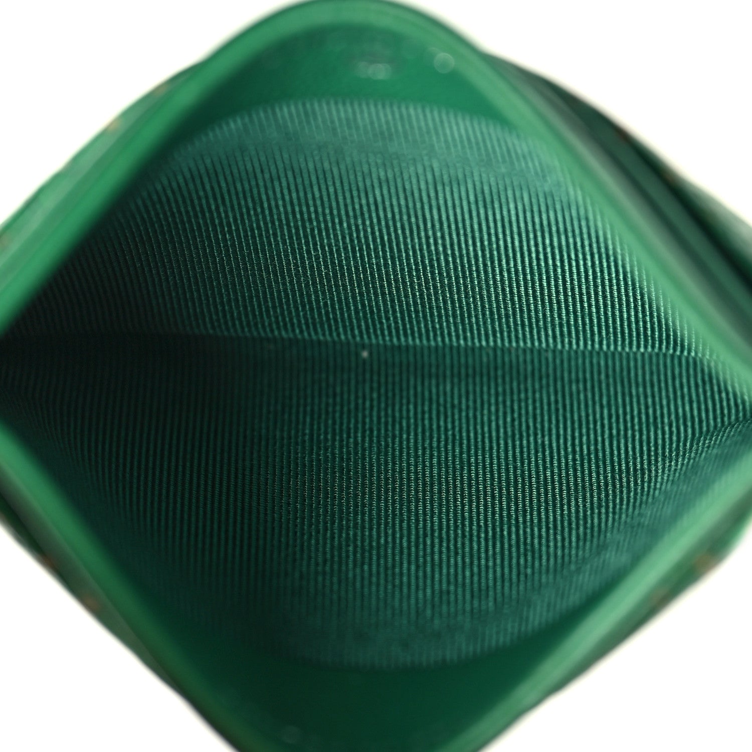 Chanel Perforated Lambskin Quilted Card Holder Green 5 of 11