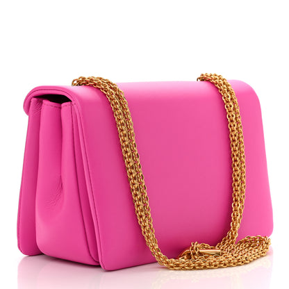 Valentino Garavani Nappa One Stud Chain Clutch Pink PP 3 of 10